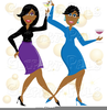 Women Drinks Clipart Image