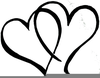 Wedding Hearts Clipart Image