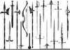 Medievil Weapons Clipart Image