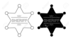 Western Sheriff Badge Clipart Image