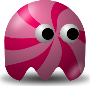Pcman Game Baddie Candy Clip Art