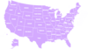 Us Color Map With State Names Clip Art