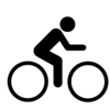 Black Cyclists Clip Art