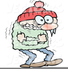 Woman Freezing Clipart Image