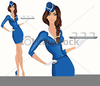 Stewardess Clipart Image
