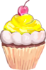 Yellow Cupcake Clip Art