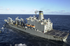 Usns Walter S. Diehl (t-ao 193) Pulls Along Side Uss Nimitz Image