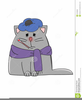 Free Clipart Sick Cat Image