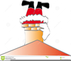 Santa Claus Chimney Clipart Image