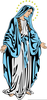 Virgin Mary Crowning Clipart Image