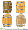 Wooden Barrel Clipart Image