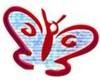 Red And Blue Butterfly Image