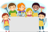 Children Cleaning Clipart Image