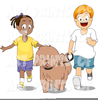 Boy Girl Walking Clipart Image