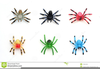 Halloween Spiders Clipart Image