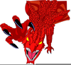 Cartoon Red Dragon Clipart Image