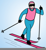 Downhill Skiing Clipart Image