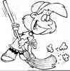 Kid Sweeping Clipart Image