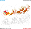 Santa Sleigh Clipart Image