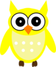 Yellow Owl Clip Art