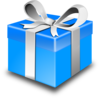 Blue-gift Clip Art