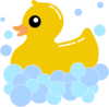 Rub Duck Bubbles Clip Art