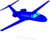 Blue Plane Clip Art