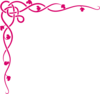 Magenta Vines Clip Art