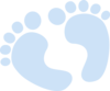 Blue Baby Feet Clip Art