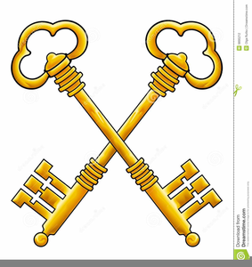 Crossed Keys Clipart Image