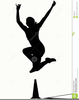 Long Jump Clipart Image