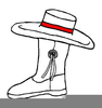 Drill Team Boot Clipart Image