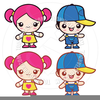 Boy And Girl Praying Clipart Image
