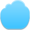 Blue Cloud Icon Image