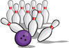 Bowling Pins Clipart Image