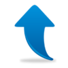 Blue Arrow Up Image