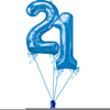 Blue Balloon Clipart Image