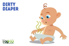 Babies In Diapers Clipart Image