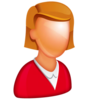 Caucasian Female Boss Icon Image