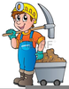 Gem Mining Clipart Image