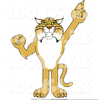 Free Clipart Bobcat Mascot Image