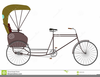 Cycle Rickshaw Clipart Image