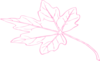 Larger Leaf Lt Pink Clip Art