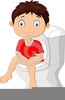 Going Potty Clipart Image