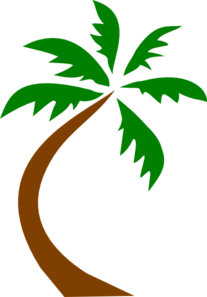 Palm Tree Curved Clip Art Clip Art