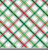 Christmas Plaid Clipart Image