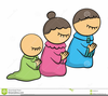 Child Pray Clipart Image