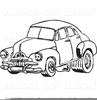 Car Black White Clipart Image