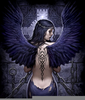 Goth Fairy Clipart Image