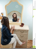 Woman Looking In Mirror Clipart Image